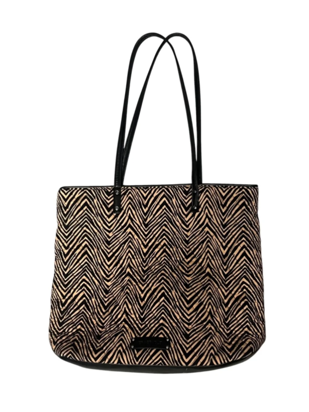 Vera Bradley Reversible Purple Floral - Brown Zebra Tote Bag